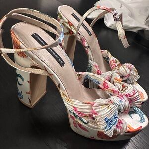 French Connection Women's Sealife Knot Heels - Multicolor